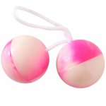 Duotone Orgasm Balls - Pink  White Sex Toy
