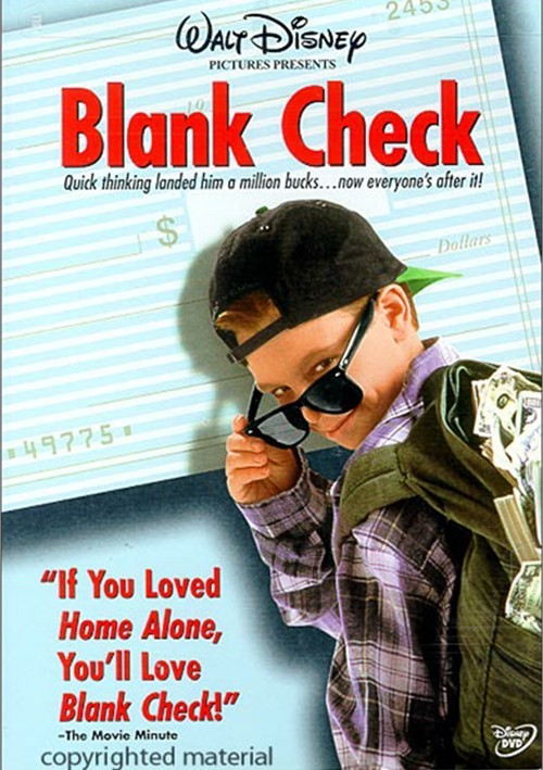 blank check movie. Walt Disney Blank Check 1994