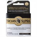 Trojan Supra Lubricated - 3 Pack Sex Toy